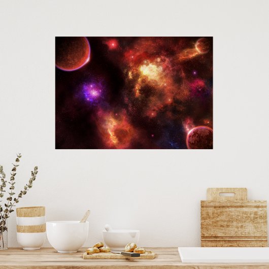 Pulsar Nebula Poster (Keuken)
