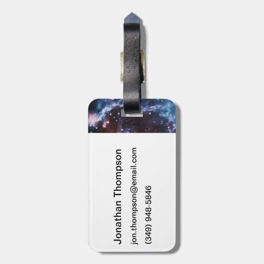 Pulsar Neutron Star Galaxy Afbeelding Bagagelabel (Achterkant verticaal)