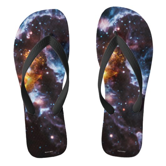 Pulsar Neutron Star Galaxy Afbeelding Teenslippers (Voetbed)