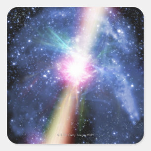 Pulsar Vierkante Sticker