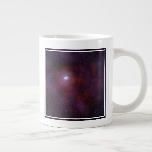 Pulsar wind van een neutronenster. extra grote beker (Rechts)