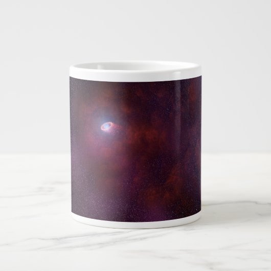 Pulsar wind van een neutronenster. extra grote beker (Voorkant)