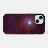 Pulsar wind van een neutronenster. iPhone 15 hoesje (Achterkant horizontaal)