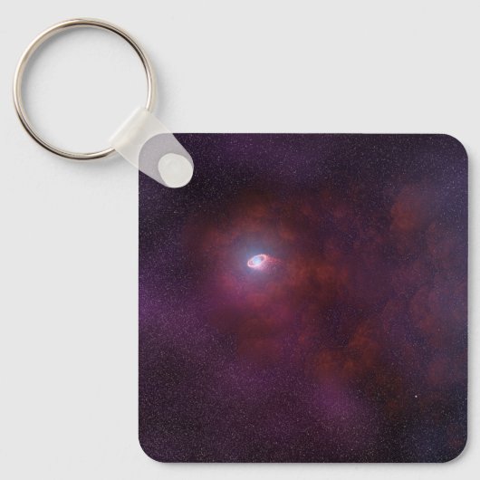 Pulsar wind van een neutronenster. sleutelhanger (Voorkant)