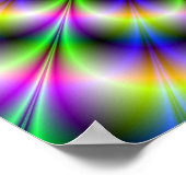 Pulse psychédélique en violet et affiche verte (Coin)