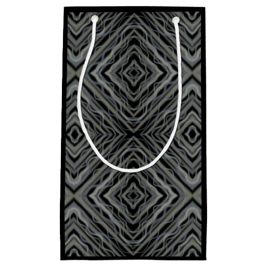 Pulserend ritme Moderne Abstracte kunstillustratie Klein Cadeauzakje (Voorkant)