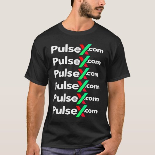 PulseX by Richard Heart DeFi Crypto Exchange on P T-shirt (Voorkant)