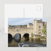 Pulteney Bridge en River Avon, Bath, Engeland Briefkaart (Voorkant / Achterkant)