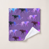 Puma Chats couleur arrière - plan personnalisée (Gant de toilette)