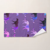 Puma Chats couleur arrière - plan personnalisée (Serviette à main)