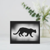 Puma Cougar Mountain Lion Silhouette Briefkaart (Staand voorkant)