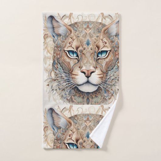 Puma Face Surreal Art (Serviette à main)