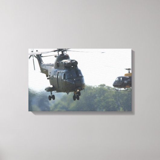 Puma-helikopter Canvas Afdruk (Voorkant)