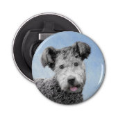 Pumi-schildering - Kute Original Dog Art Button Flesopener (Voorkant)
