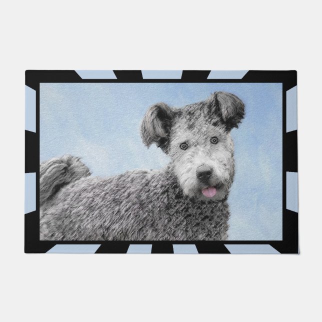 Pumi-schildering - Kute Original Dog Art Deurmat (Voorkant)