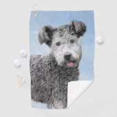 Pumi-schildering - Kute Original Dog Art Golfhanddoek (Insitu)
