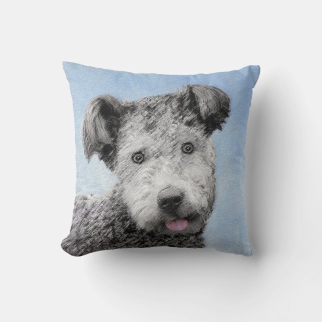 Pumi-schildering - Kute Original Dog Art Kussen (Voorkant)