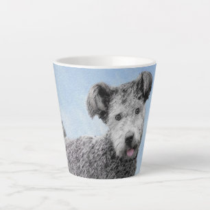 Pumi-schildering - Kute Original Dog Art Latte Mok