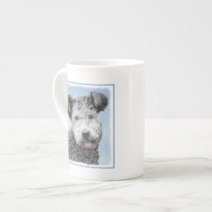 Pumi-schildering - Kute Original Dog Art Porselein Kop