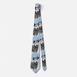 Pumi-schildering - Kute Original Dog Art Stropdas