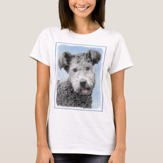 Pumi-schildering - Kute Original Dog Art T-shirt (Voorkant)
