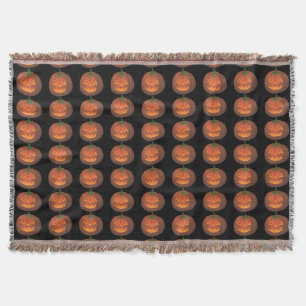 Pumkin Blanket Fun Halloween Throw Blankets Decor Deken