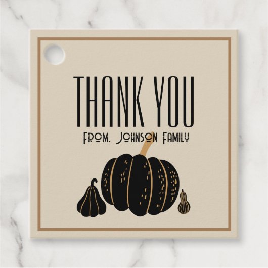 Pumkin halloween Herfst Dank u aangepaste sticker Bedankjes Labels (Voorkant)