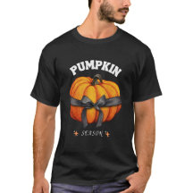 Pumkin Season Retro Coquette Halloween T-shirt