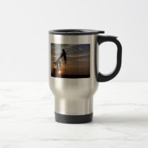 Pump Jack bij Sunset Travel Mug.