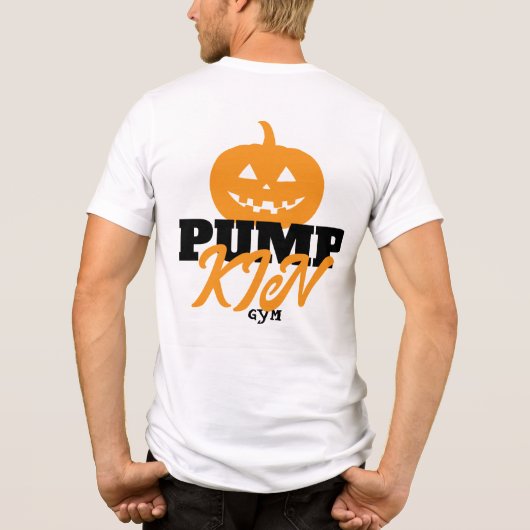 PUMP KIN Halloween Gym T-Shirt | Premium Back Prin (Achterkant)