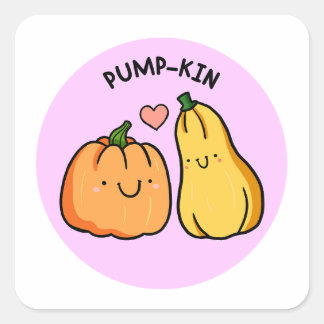 Pump-kin Squash Friendship Pun Sticker