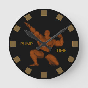 Pump Time Bodybuilder Wall klok