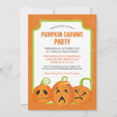 Pumpin Carving Party Halloween Invitation (Devant)