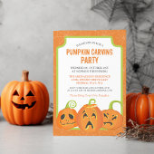 Pumpin Carving Party Halloween Invitation