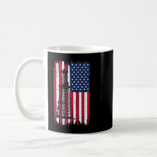 Pumpjack Oil Well US Patriotic Flag for Oil Rig Wo Koffiemok