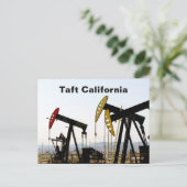Pumpjacks in Taft California Briefkaart (Staand voorkant)