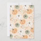 Pumpkin 1st Birthday Kaart (Achterkant)