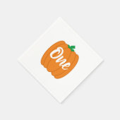 Pumpkin 1st Birthday Servet (Hoek)