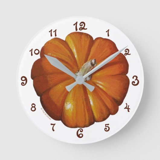 Pumpkin Acrylwandklok Ronde Klok (Voorkant)