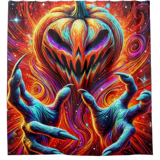 Pumpkin Art Douchegordijn (Voorkant)