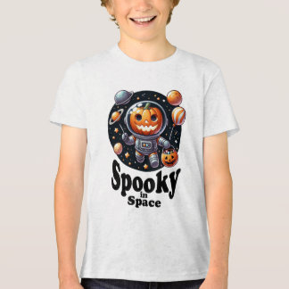 Pumpkin Astronaut - Spooky Space Halloween Design Tri-Blend Shirt