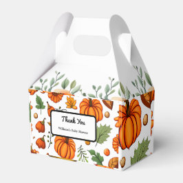 Pumpkin Autumn Baby shower Favor Box Bedankdoosjes