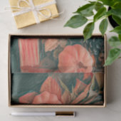 Pumpkin Autumn Oranje Groen Rustisch Land Tissuepapier (Geschenk)