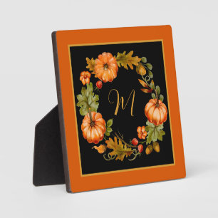 Pumpkin-baardmonogram Fotoplaat