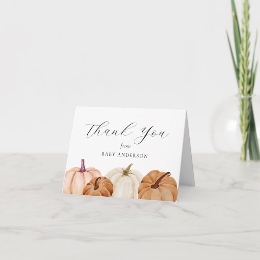 Pumpkin Baby Bedankt (Voorkant)