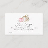Pumpkin Baby shower Diaper Raffle Ticket Informatiekaartje (Voorkant)