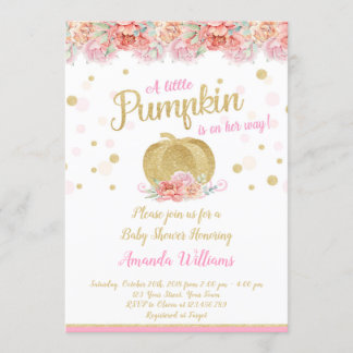 Pumpkin-Baby shower-uitnodiging Kaart