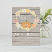 Pumpkin-Baby shower-uitnodiging Kaart (Staand voorkant)