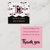 PUMPKIN BATS HALLOEEN VIERKANTE VISITEKAARTJE (Voorkant / Achterkant)