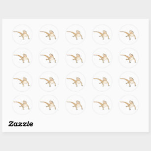 Pumpkin bebaarde draak stickers! ronde sticker